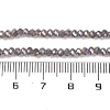 Baking Electroplate Glass Beads Strands DGLA-A039-J2MM-B06-4