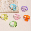 6Pcs Glass Seed Beaded Stretch Rings FS-WG68E71-01-4