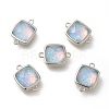 Synthetic Opal Connector Charms G-P487-01P-1