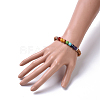 Imitation Wood Acrylic Beads Stretch Bracelets BJEW-JB04238-4