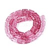 Crackle Transparent Glass Beads Strands GLAA-N068-05A-08-2