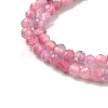 Natural Pink Tourmaline Beads Strands X-G-N342-33A-3