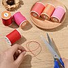 6 Rolls 6 Colors Round Waxed Polyester Cord YC-YW0001-08A-4