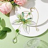 Resin Butterfly Hanging Ornaments HJEW-TA00179-2