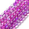 Synthetic Moonstone Beads Strands G-P528-J01-06-1