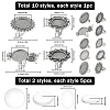 SUNNYCLUE DIY Blank Dome Finger Rings Making Kit DIY-SC0022-21-2