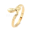 304 Stainless Steel Snake Open Cuff Rings RJEW-D002-47G-3
