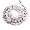 Anti-Tarnish Electroplate Glass Beads Strands EGLA-T021-8mm-15-01-3