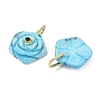 Dyed atural Howlite Carved Pendants GG-CBAF4FB-01G-04-2
