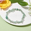 Natural Green Aventurine Chips Beaded Stretch Bracelets for Women BJEW-JB10046-04-1