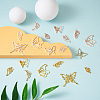 Cheriswelry 48Pcs 8 Style Alloy Open Back Bezel Pendants FIND-CW0001-13-6