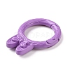Spray Painted Alloy Spring Gate Rings PALLOY-K257-03-4