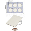6-Hole Felt Bead Design Boards TOOL-WH0127-38C-2