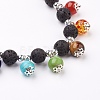 Gemstone Natural & Synthetic Mixed Stone Beads Jewelry Sets SJEW-JS00950-3