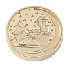 Christmas Series Wax Seal Brass Stamp Head LS-AJEW-M037-01G-15-2