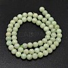 Round Natural Myanmar Jade/Burmese Jade Beads Strands G-K068-11-6mm-2