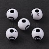 Opaque Acrylic Beads OACR-P007-69-1