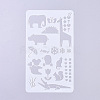 Plastic Reusable Drawing Painting Stencils Templates DIY-G027-G27-1
