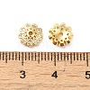 Rack Plating Brass Micro Pave Clear Cubic Zirconia Bead Caps KK-D100-03KCG-3