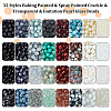   1920Pcs 32 Styles Baking Painted & Spray Painted Crackle & Transparent & Imitation Pearl Glass Beads GLAA-PH0002-93-4