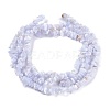 Natural Blue Lace Agate Beads Strands G-O187-02-2
