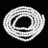 Opaque Solid Color Electroplate Glass Beads Strands EGLA-A039-P2mm-B15-2