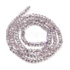 Electroplate Glass Beads Strands GLAA-Q105-03M-2