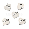 Non-Tarnish 304 Stainless Steel Pendants A-STAS-Q201-T457S-2