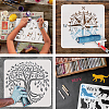 Large Plastic Reusable Drawing Painting Stencils Templates DIY-WH0172-710-4