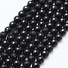 Natural Black Onyx Beads Strands G-E469-06-12mm-1