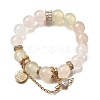 42Pcs Transparent Resin UV Reactive Beads RESI-Z041-05-4