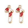 Christmas Alloy Enamel Pendants FIND-I067-02KCG-13B-1