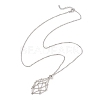 304 Stainless Steel Macrame Pouch Empty Stone Holder Necklace Making NJEW-JN05238-02-5