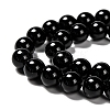 Natural Eyeless Obsidian Beads Strands G-K123-06-8mm-3