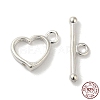 Sterling Silver Toggle Clasps X-STER-A008-46-1