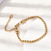304 Stainless Steel Link Chain Bracelets for Women BJEW-A158-02D-G-3