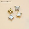 304 Stainless Steel Rhinestone Claw Settings STAS-U042-03B-P-4