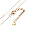 Alloy Enamel Charm & Rose Beads Lariat Necklace NJEW-JN03963-8