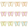10Pcs Alloy Glass Pendants GLAA-YW0005-19-1