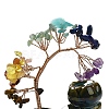 Gemstone Chips Tree Decorations AJEW-P120-A03-4