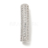 Brass Micro Pave Clear Cubic Zirconia Beads KK-G493-12P-01-1