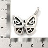 Brass Micro Pave Clear Cubic Zirconia Pendants KK-L211-020P-01-3