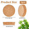 Wood Cork Stopper AJEW-WH0473-09-2