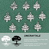 Unicraftale 10Pcs Eco-Friendly 316 Surgical Stainless Steel Micro Pave Clear Cubic Zirconia Charms RB-UN0001-05P-4