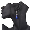3 Pairs Baking Paint Imitation Jade Glass Dangle Earrings EJEW-JE06619-5