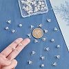 Brass Filigree Bead Cap Bails KK-HY0001-21-3
