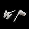 Hypoallergenic Bioceramics Zirconia Ceramic Stud Earrings EJEW-F340-04W-2