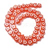 Handmade Millefiori Lampwork Beads Strands LAMP-F035-09A-2
