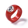 Opaque Acrylic Finger Rings RJEW-Q162-001D-6