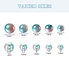 497Pcs 5 Style Rainbow ABS Plastic Imitation Pearl Beads OACR-YW0001-09B-3